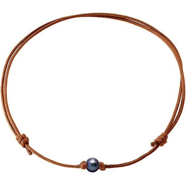 Collana con perle girocollo marrone Pearls & Colors marrone