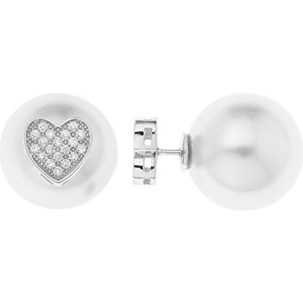 Orecchini in argento 925 bianco Ornami grigio