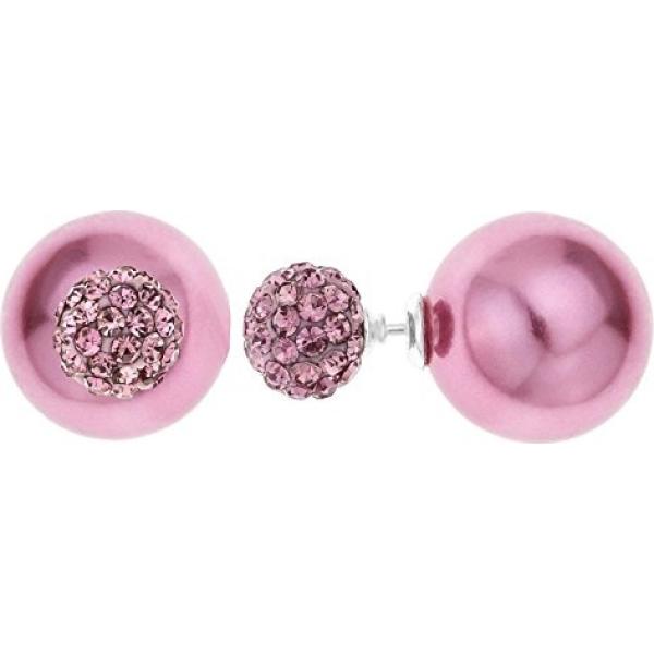 Orecchini in argento 925 viola Ornami grigio