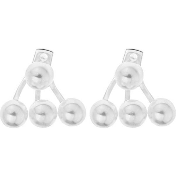 Orecchini in argento 925 bianco Ornami grigio