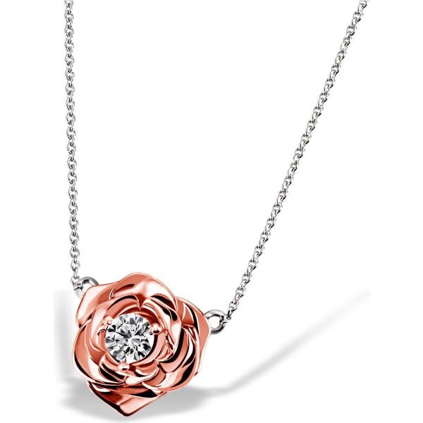 Collana in sterling 925 argento e bianco Goldmaid grigio