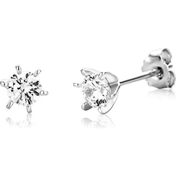 Orecchini in argento 925 Miore bianco