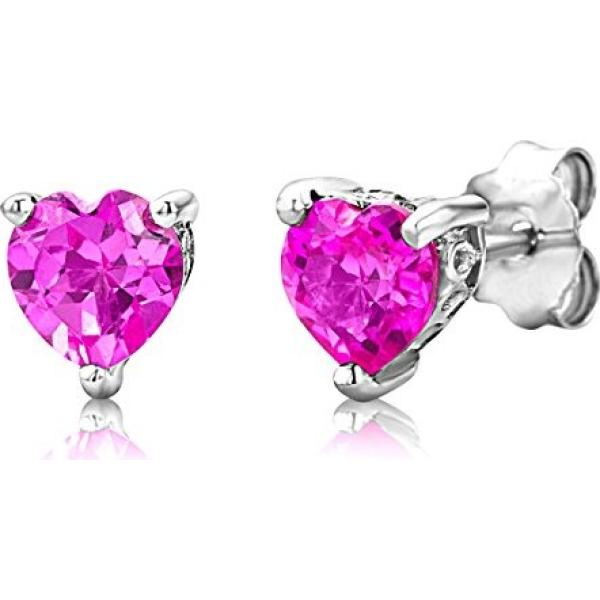 Orecchini in sterling 925 rosa e argento e multicolore ByJoy rosa