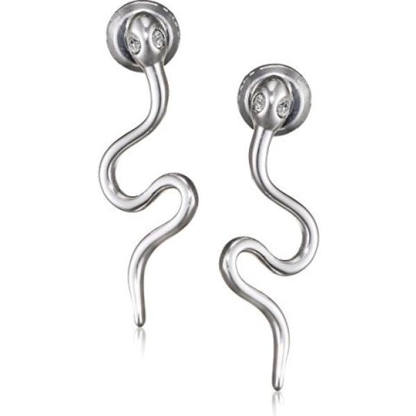 Orecchini in placcato argento Pilgrim grigio