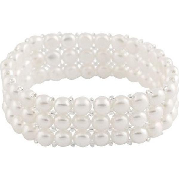 Braccialetto bianco Bella Pearls bianco