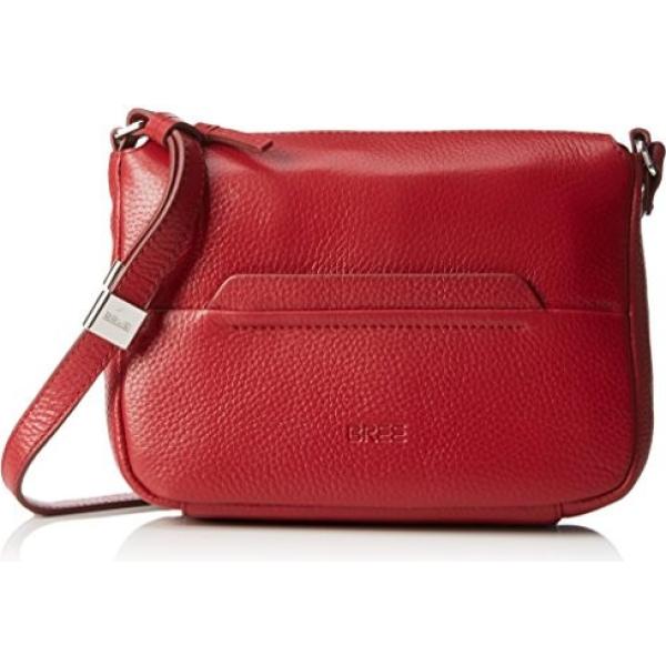 Borsa a tracolla con zip e tasca interna rosso Bree rosso
