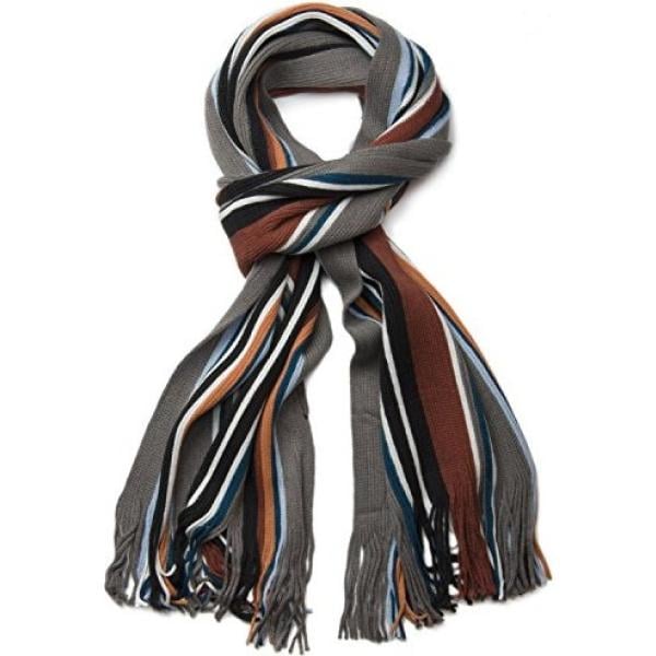 sciarpe StyleBREAKER grigio a righe