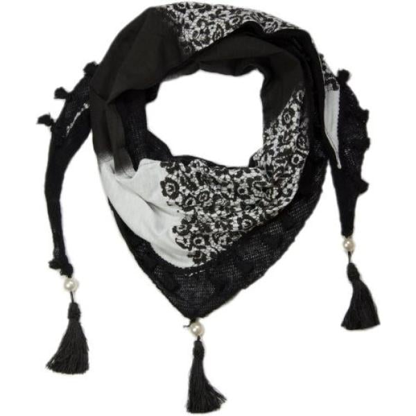 scialle StyleBREAKER nero con stampe