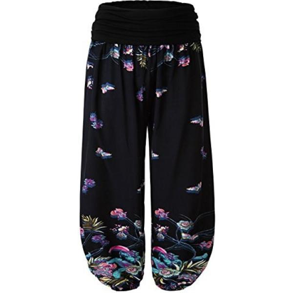 Pantalone fantasia floreale Baishenggt a fiori