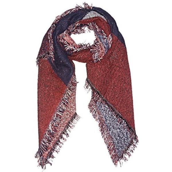 Sciarpa taglia unica rosso e bordeaux Derhy rosso