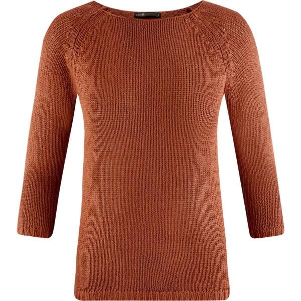 Maglione girocollo aderente marrone Oodji Ultra marrone
