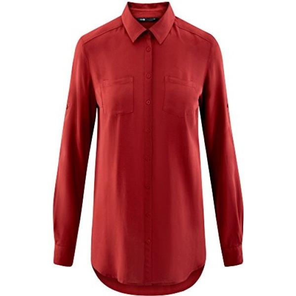 camicie Oodji Ultra rosso
