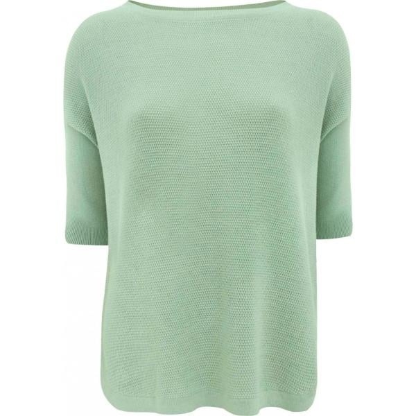 Maglia con scollo aderente verde Oodji Ultra verde
