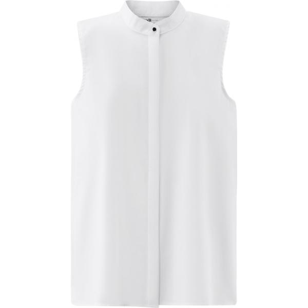 Top collo coreana aderente bianco Oodji Ultra bianco