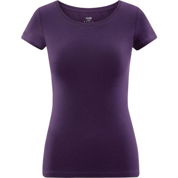 T-shirt aderente viola Oodji Ultra viola