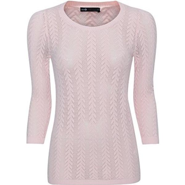 Maglia a trecce aderente rosa Oodji Ultra rosa