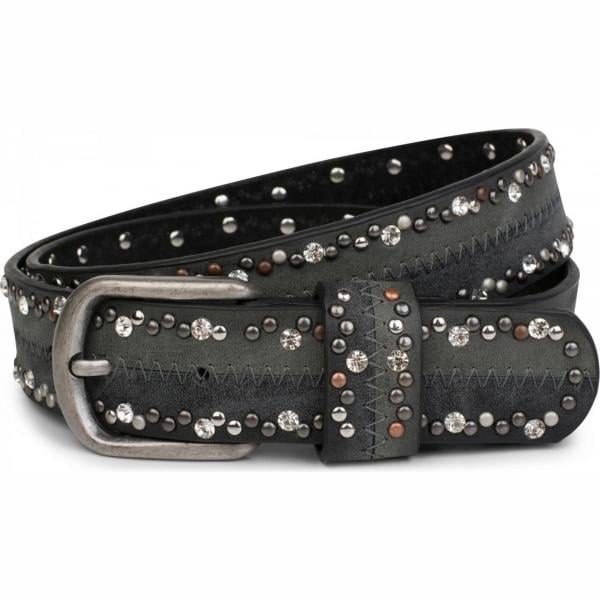 Cintura con strass e borchie StyleBREAKER multicolore