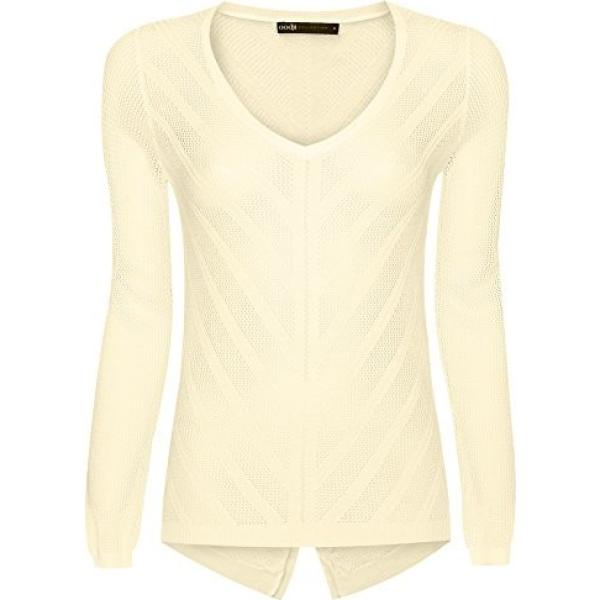 Maglia con scollo giallo Oodji Collection giallo