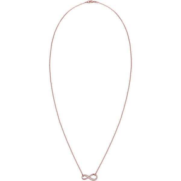 Collana con zirconia in argento 925 certificato autenticità rosa e oro e bianco Elli rosa