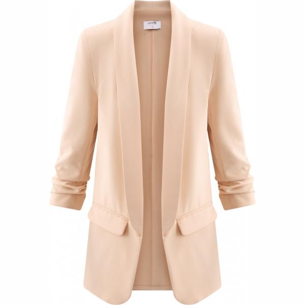 Blazer aderente beige Oodji Ultra