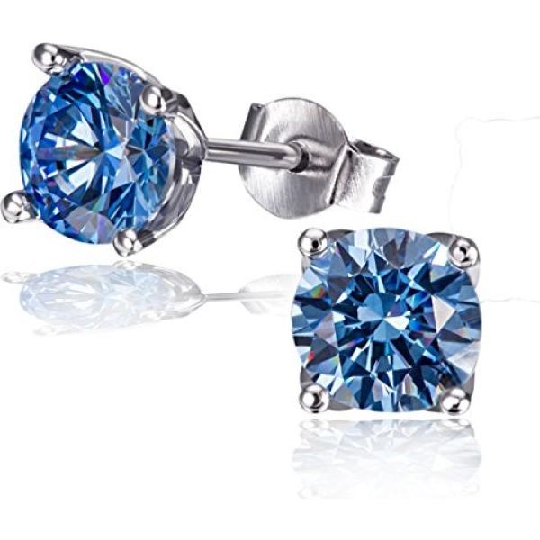 Orecchini in sterling 925 argento e blu Goldmaid blu