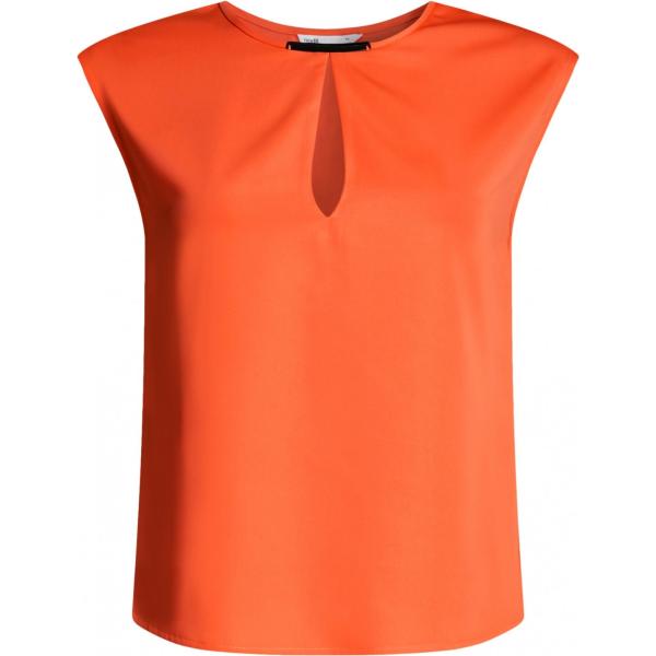 Top a goccia con scollo aderente rosso Oodji Collection rosso