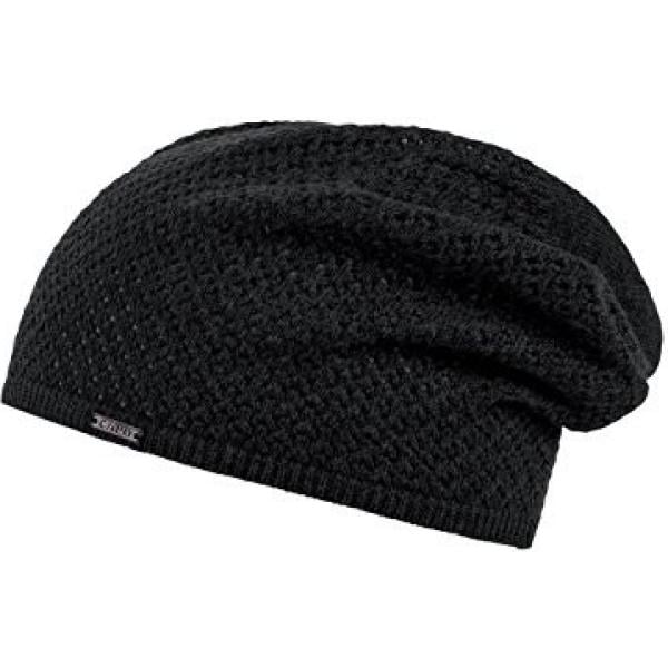 Berretto beanie in in maglia taglia unica nero e grigio CaPO nero