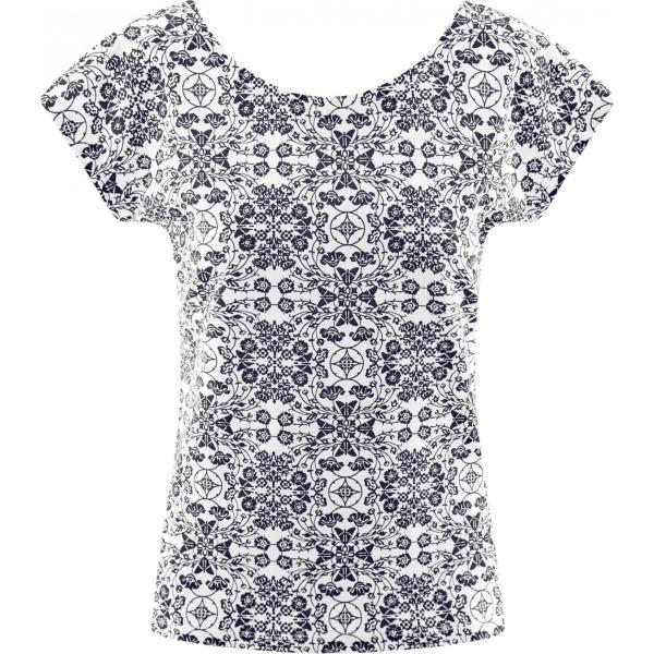 T-shirt con scollo aderente bianco Oodji Ultra bianco