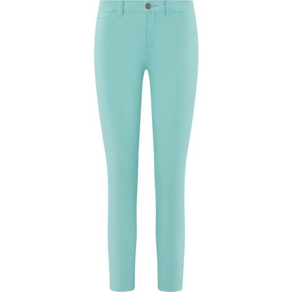 Jeans slim fit aderente turchese Oodji Ultra blu