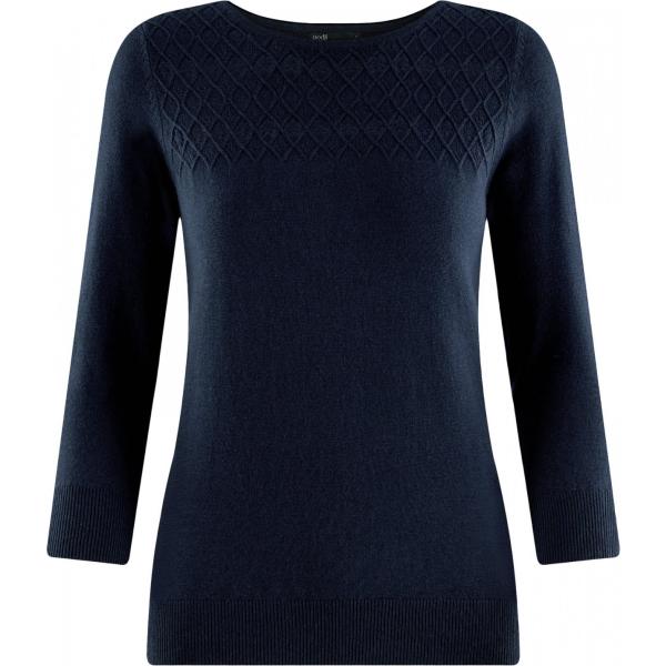 Maglione con scollo Oodji Ultra blu