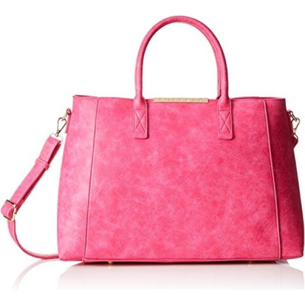 Borsa a mano in pelle rosa Buffalo rosa
