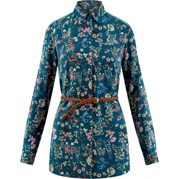 tunica Oodji Collection blu con stampe