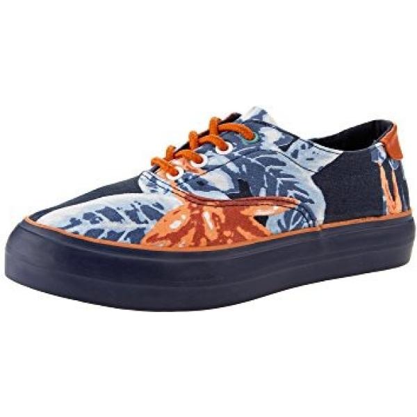 Sneakers effetto strappato in denim blu Oodji Ultra blu