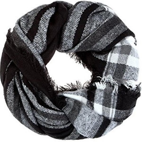 sciarpe Oodji Ultra nero a righe