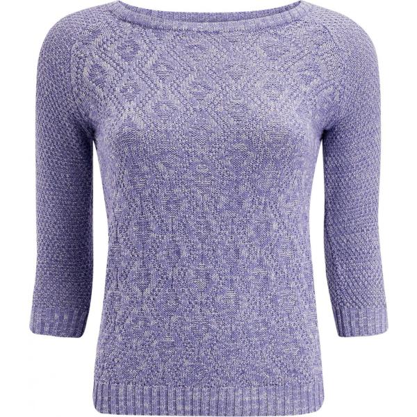 Maglione manica raglan aderente viola Oodji Ultra viola