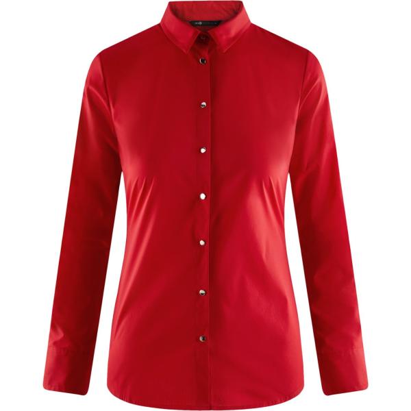 Camicia con bottoni rosso Oodji Collection rosso