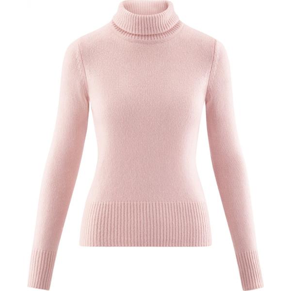 Maglione collo a dolcevita filato rosa Oodji Ultra rosa