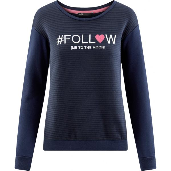Maglione aderente blu Oodji Ultra blu