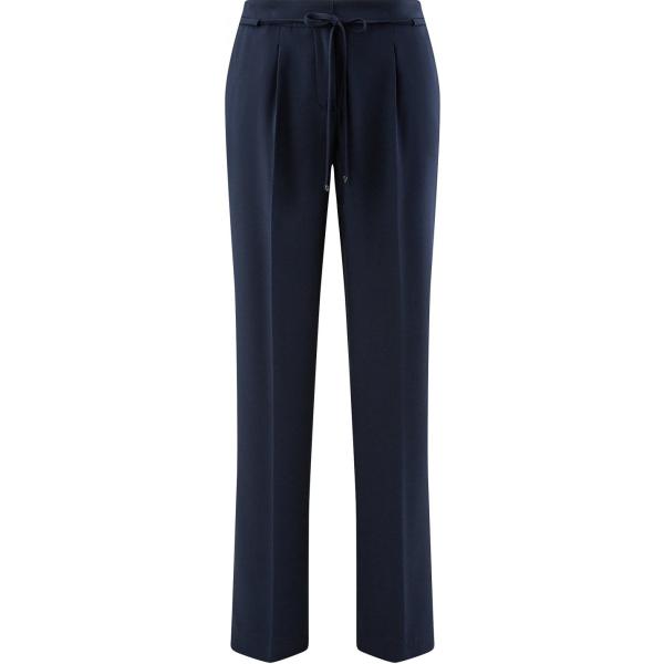 Pantalone con laccetti elasticizzato blu Oodji Collection blu