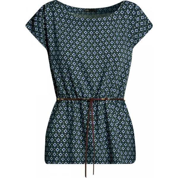 Camicetta con stampa aderente verde Oodji Ultra verde con stampe