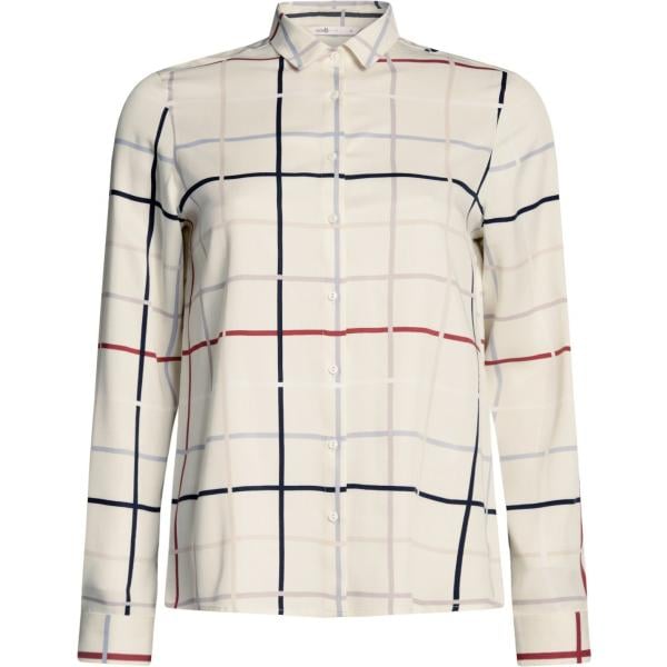 Camicetta con stampa aderente beige Oodji Ultra con stampe