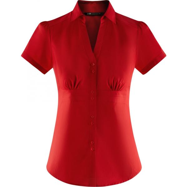 Camicia con scollo aderente rosso Oodji Ultra rosso