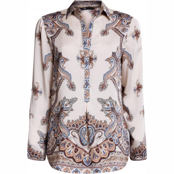 camicie Oodji Collection bianco con stampe