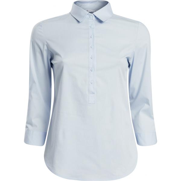 Camicia aderente blu Oodji Ultra blu