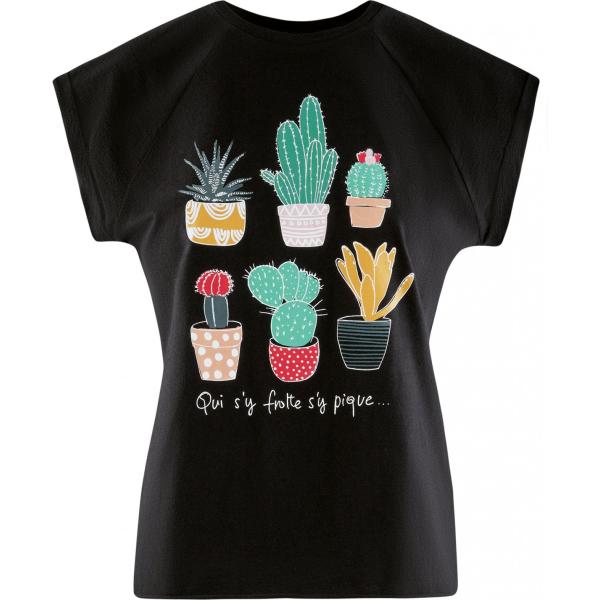 t-shirt Oodji Ultra nero con stampe