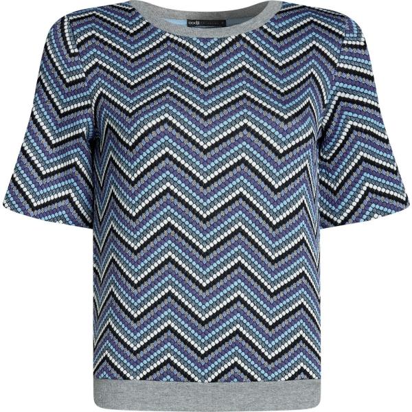 pullovers Oodji Collection blu geometrica