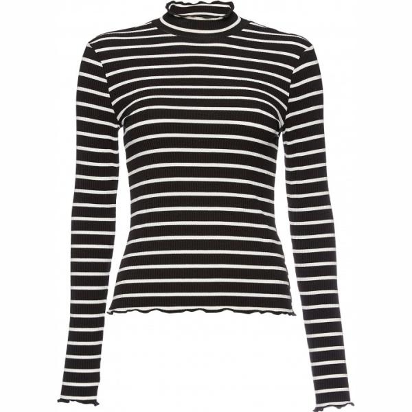 T-shirt a righe collo alto a maniche lunghe multicolore Find multicolore a righe