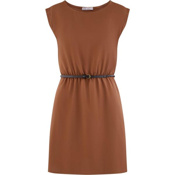 vestito corto Oodji Ultra marrone