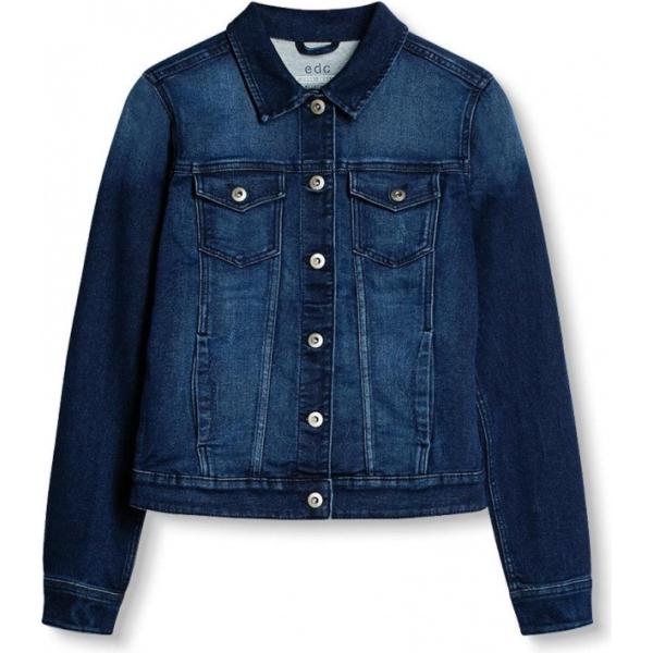 Giacca in denim blu e blu scuro Edc by Esprit blu