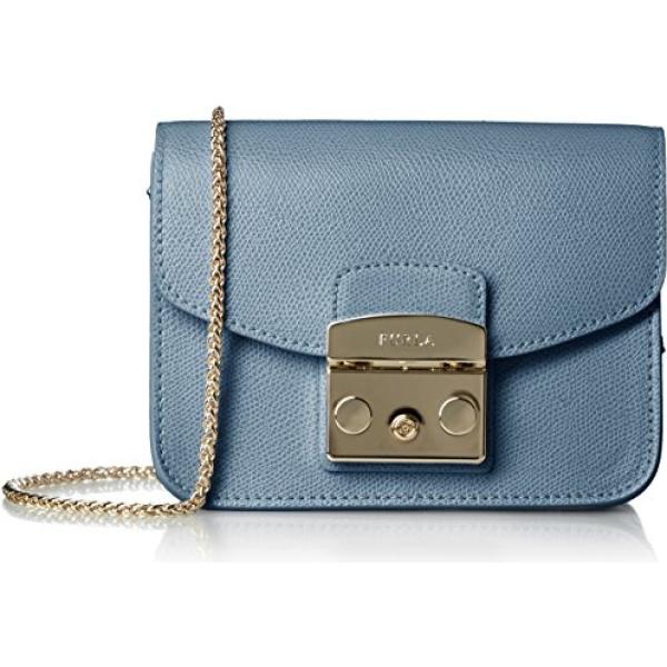 Borsa a tracolla mini blu Furla blu